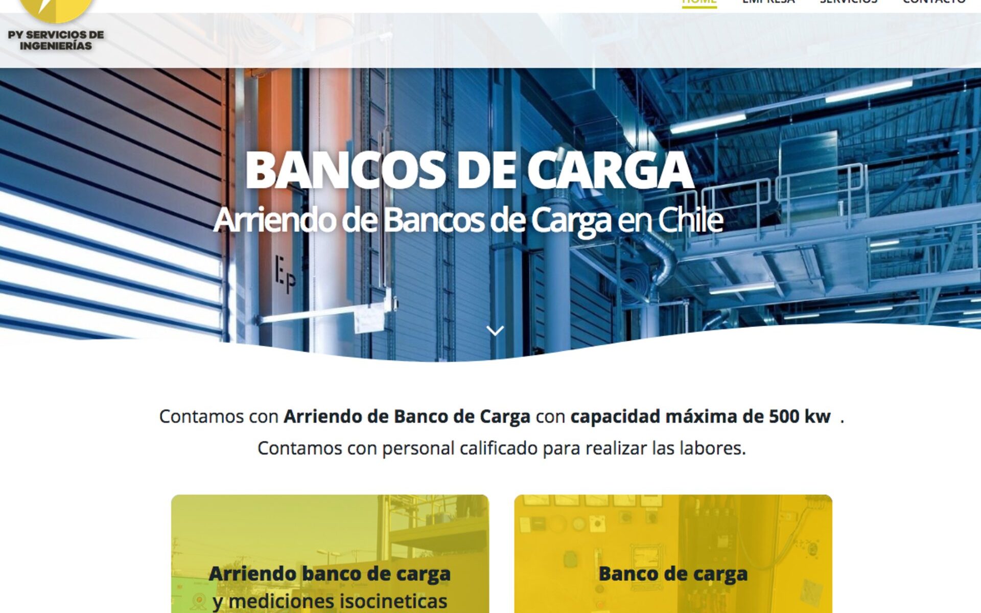 expertos en Banco de Carga en santiago