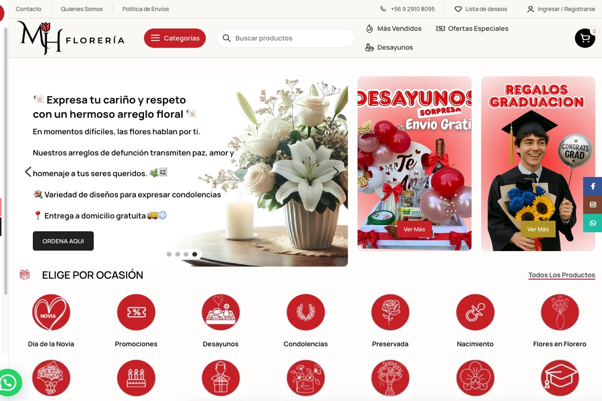 florería online Santiago