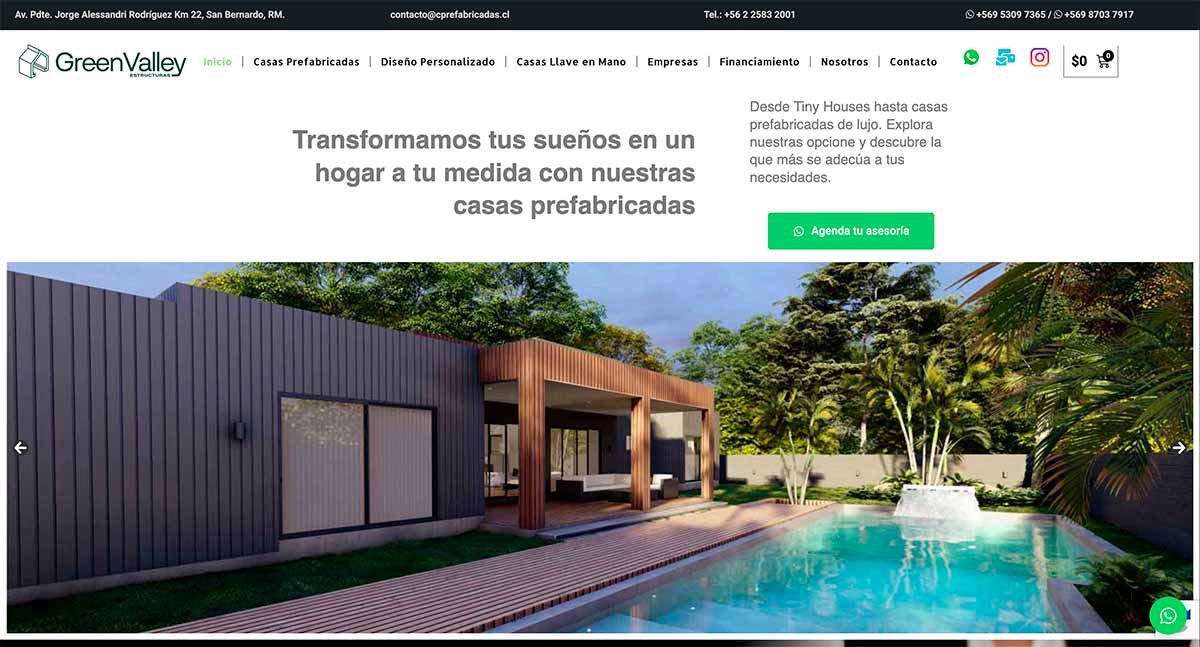 Venta de casas prefabricadas en Santiago